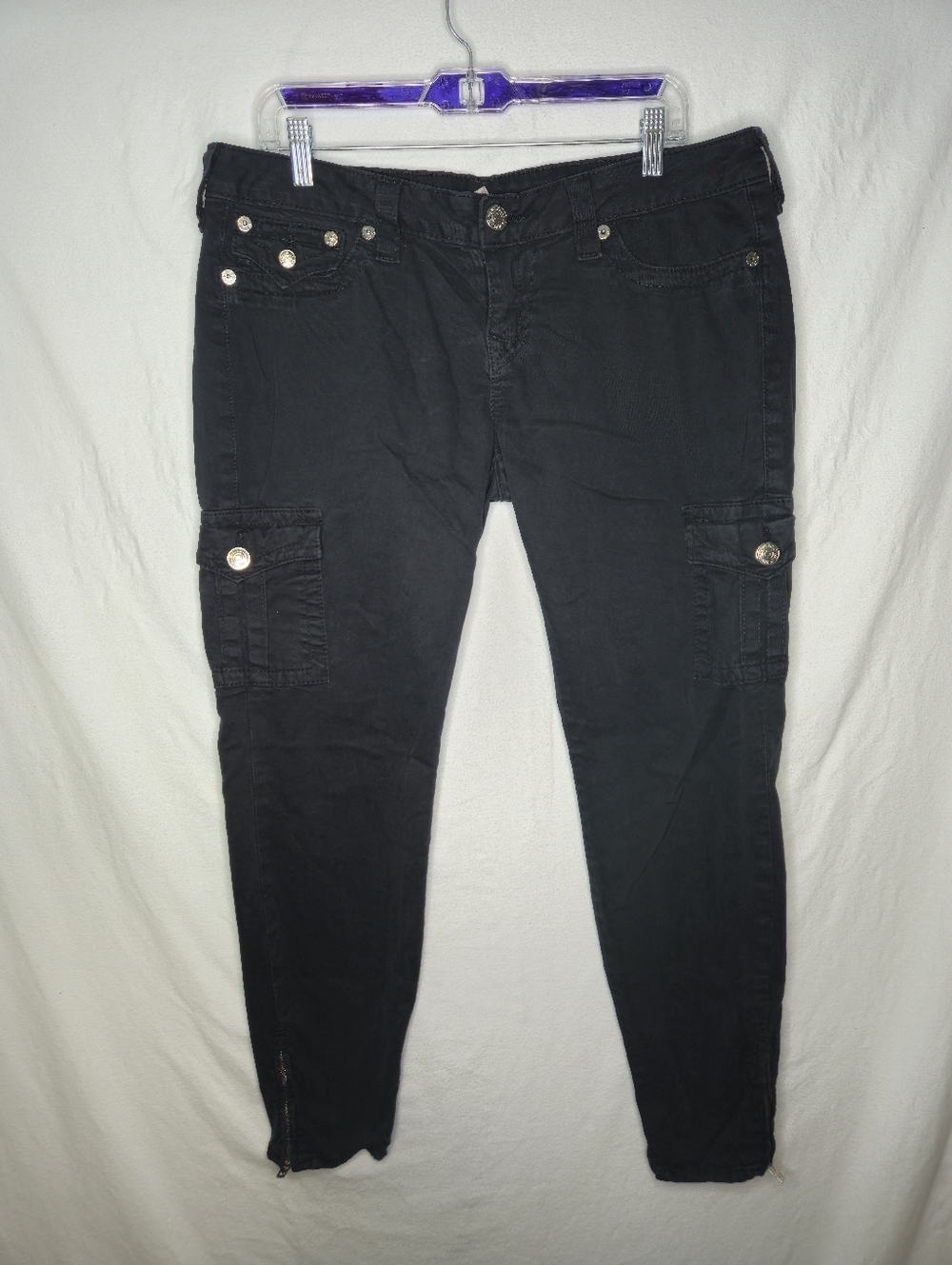 True Religion Ladies Krista Black Jean Pants Size 32